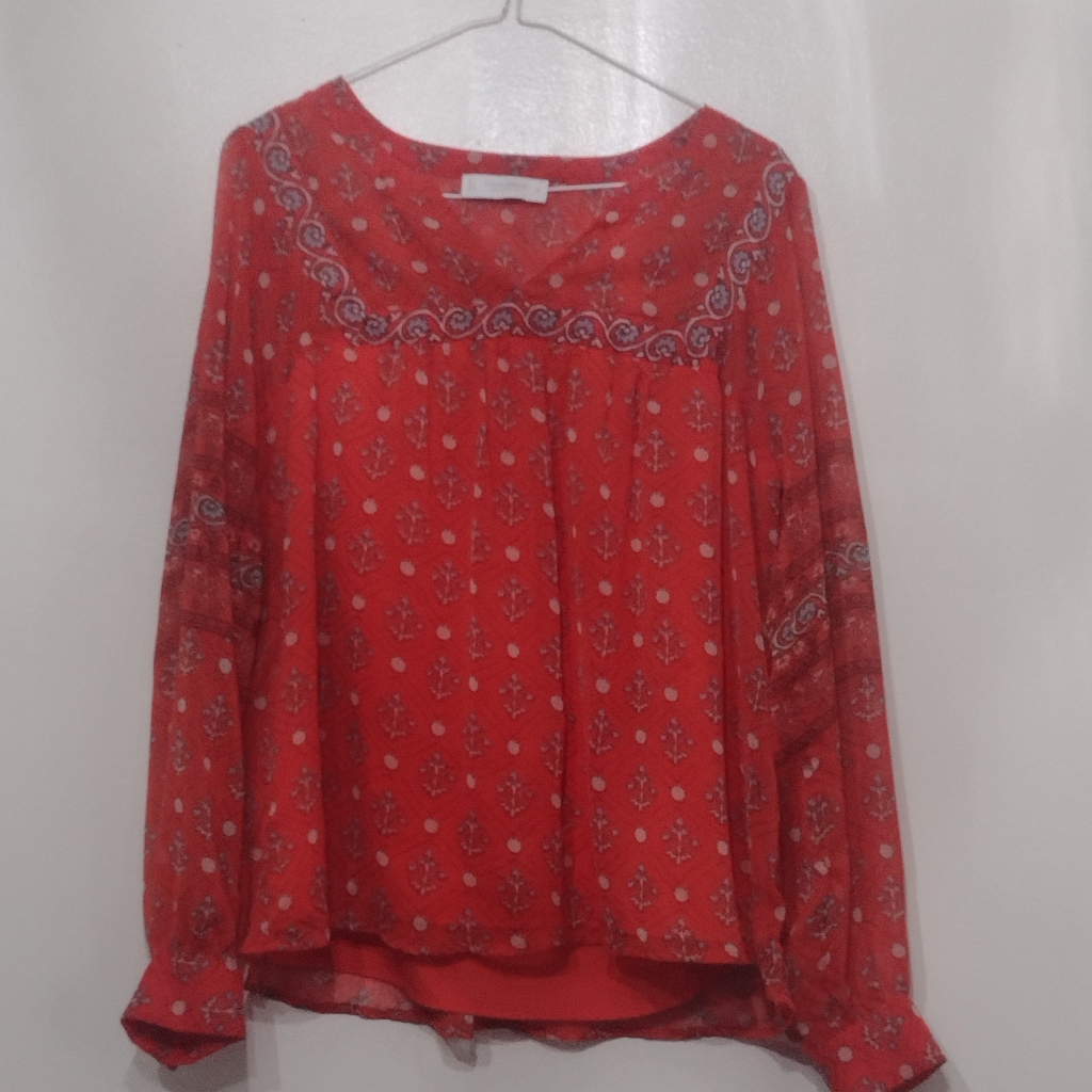 Lucky Brand Red Blouse